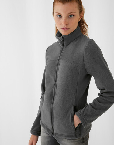 B &amp; C Coolstar/women Fleece Full Zip, Steel Grey, S bedrucken, Art.-Nr. 802421113