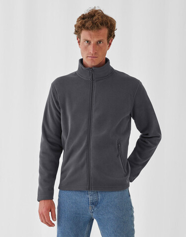 B &amp; C ID.501 Micro Fleece Full Zip, White, XS bedrucken, Art.-Nr. 803420002