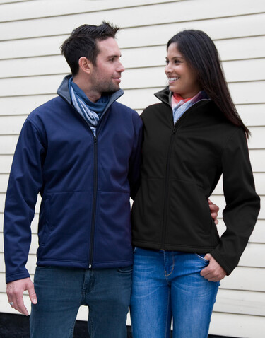 Result Ladies` Core Softshell Jacket, Black, XS (8) bedrucken, Art.-Nr. 804331012