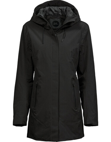 Tee Jays Womens All Weather Parka, Black, S bedrucken, Art.-Nr. 805541013