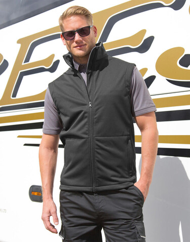 Result Core Softshell Bodywarmer, Black, S bedrucken, Art.-Nr. 806331013