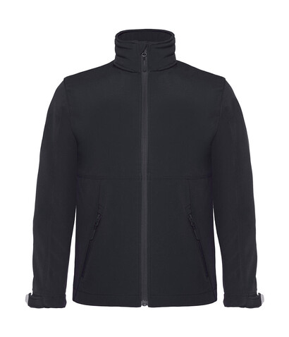 B & C Hooded Softshell/kids, Black, 11/12 (146/152) bedrucken, Art.-Nr. 810421013 B & C Hooded Softshell/kids, Black, 11/12 (146/152) bedrucken, Art.-Nr. 810421013