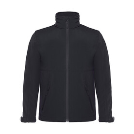 B & C Hooded Softshell/kids, Black, 5/6 (110/116) bedrucken, Art.-Nr. 810421010 B & C Hooded Softshell/kids, Black, 5/6 (110/116) bedrucken, Art.-Nr. 810421010