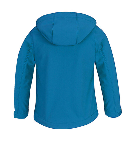 B &amp; C Hooded Softshell/kids, Black, 5/6 (110/116) bedrucken, Art.-Nr. 810421010