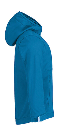 B &amp; C Hooded Softshell/kids, Black, 5/6 (110/116) bedrucken, Art.-Nr. 810421010