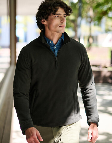 Regatta Thor Overhead 1/4 Zip Fleece, Black, S bedrucken, Art.-Nr. 811171013