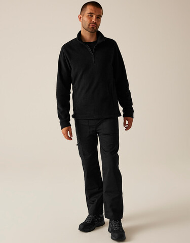 Regatta Thor Overhead 1/4 Zip Fleece, Black, S bedrucken, Art.-Nr. 811171013