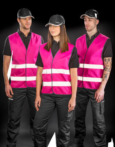 Result Core Enhanced Visibility Vest, Sky Blue, L/XL bedrucken, Art.-Nr. 812333206