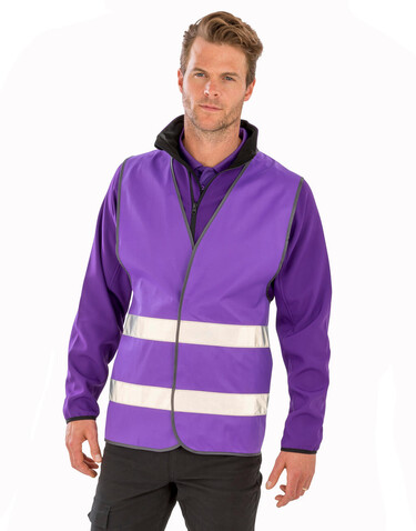 Result Core Enhanced Visibility Vest, Sky Blue, L/XL bedrucken, Art.-Nr. 812333206