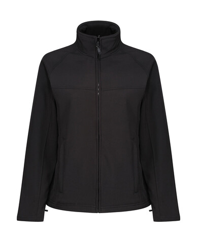 Regatta Ladies Uproar Softshell, Black/Black, 10 (36) bedrucken, Art.-Nr. 813171520