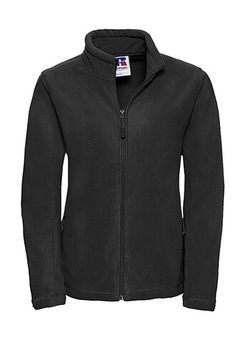 Russell Europe Ladies` Full Zip Outdoor Fleece, Black, XS bedrucken, Art.-Nr. 819001012