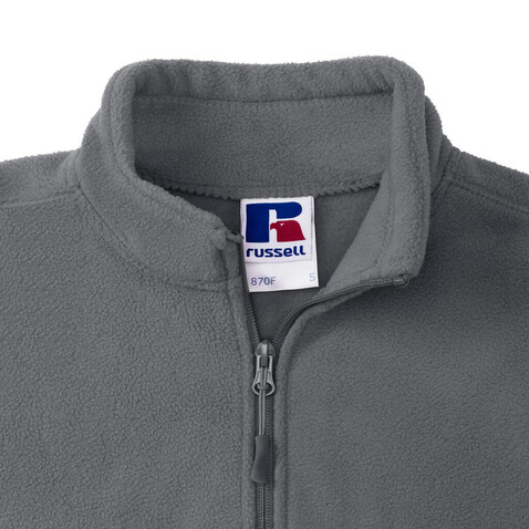 Russell Europe Ladies` Full Zip Outdoor Fleece, Black, XS bedrucken, Art.-Nr. 819001012