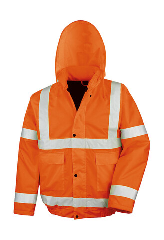 Result Core Hi-Vis Winter Blouson, Fluorescent Orange, S bedrucken, Art.-Nr. 819334053