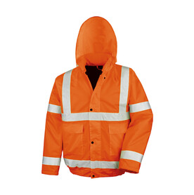 Result Core Hi-Vis Winter Blouson, Fluorescent Orange, S bedrucken, Art.-Nr. 819334053