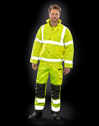 Result Core Hi-Vis Winter Blouson, Fluorescent Orange, M bedrucken, Art.-Nr. 819334054