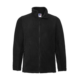 Russell Europe Men`s Full Zip Outdoor Fleece, Black, XS bedrucken, Art.-Nr. 820001012
