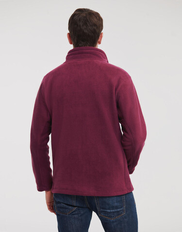 Russell Europe Men`s Full Zip Outdoor Fleece, Burgundy, XL bedrucken, Art.-Nr. 820004486