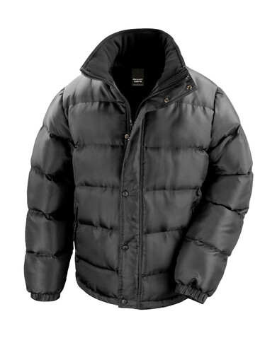 Result Nova Lux Padded Jacket, Black, XS bedrucken, Art.-Nr. 821331012