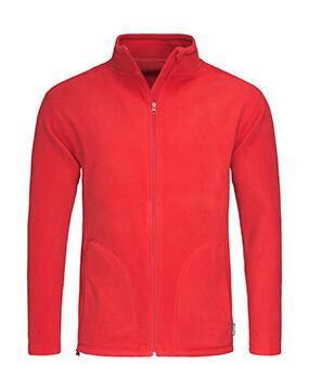 Stedman Fleece Jacket, Scarlet Red, S bedrucken, Art.-Nr. 823054023