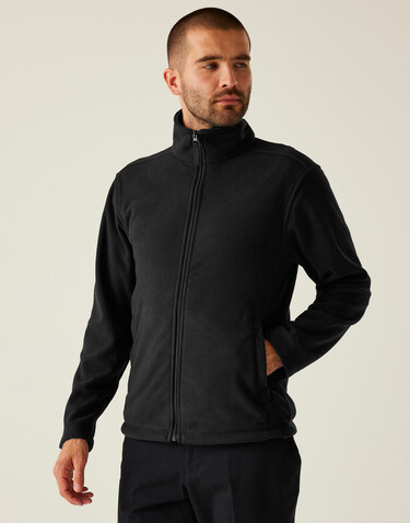 Regatta Micro Full Zip Fleece, Black, 2XL bedrucken, Art.-Nr. 823171017