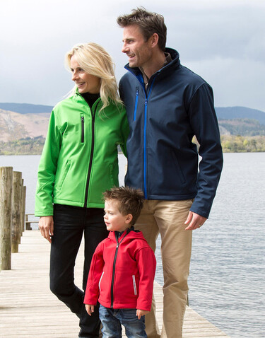 Result Ladies TX Performance Hooded Softshell Jacket, Black/Grey, XS (8) bedrucken, Art.-Nr. 826331512