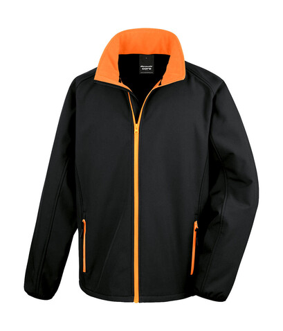 Result Printable Softshell Jacket, Black/Orange, L bedrucken, Art.-Nr. 828331784 Result Printable Softshell Jacket, Black/Orange, L bedrucken, Art.-Nr. 828331784