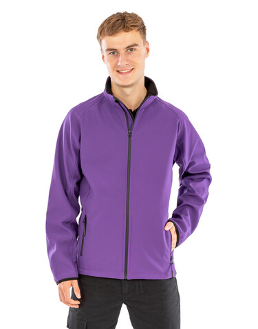 Result Printable Softshell Jacket, White/Black, S bedrucken, Art.-Nr. 828330562