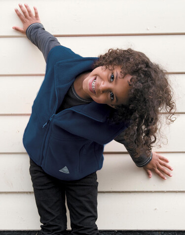 Result Kids` Fleece Bodywarmer, Navy, 2XS (3-4) bedrucken, Art.-Nr. 837332001