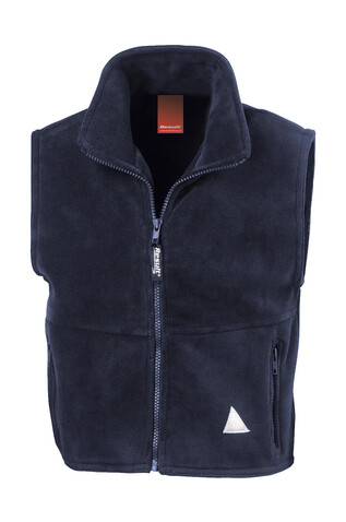Result Kids` Fleece Bodywarmer, Navy, 2XS (3-4) bedrucken, Art.-Nr. 837332001
