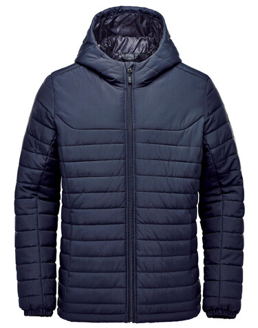 StormTech Men`s Nautilus Quilted Hoody, Navy, 5XL bedrucken, Art.-Nr. 840182009