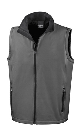 Result Men`s Printable Softshell Bodywarmer, Charcoal/Black, L bedrucken, Art.-Nr. 845331884 Result Men`s Printable Softshell Bodywarmer, Charcoal/Black, L bedrucken, Art.-Nr. 845331884