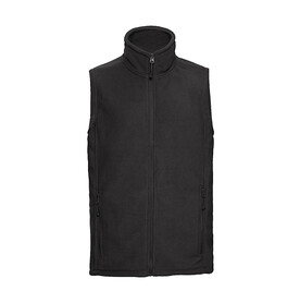 Russell Europe Men`s Gilet Outdoor Fleece, Black, XS bedrucken, Art.-Nr. 846001012