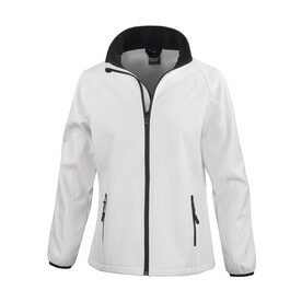 Result Ladies` Printable Softshell Jacket, White/Black, XS (8) bedrucken, Art.-Nr. 848330562 Result Ladies` Printable Softshell Jacket, White/Black, XS (8) bedrucken, Art.-Nr. 848330562