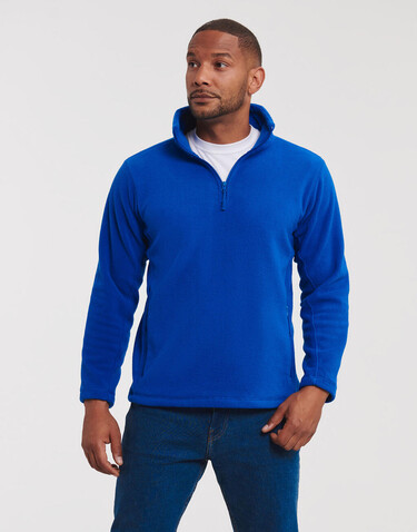 Russell Europe Quarter Zip Outdoor Fleece, Black, XS bedrucken, Art.-Nr. 852001012
