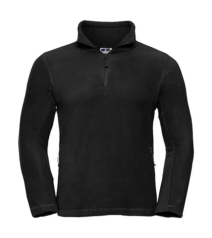 Russell Europe Quarter Zip Outdoor Fleece, Black, S bedrucken, Art.-Nr. 852001013