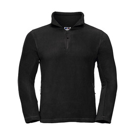 Russell Europe Quarter Zip Outdoor Fleece, Black, XS bedrucken, Art.-Nr. 852001012