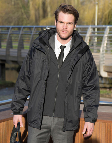 Result 3-in-1 Journey Jacket, Black/Black, XL bedrucken, Art.-Nr. 853331776