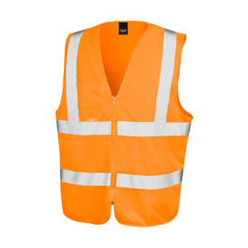 Result Zip I.D Safety Tabard, Fluorescent Orange, S/M bedrucken, Art.-Nr. 854334054 Result Zip I.D Safety Tabard, Fluorescent Orange, S/M bedrucken, Art.-Nr. 854334054