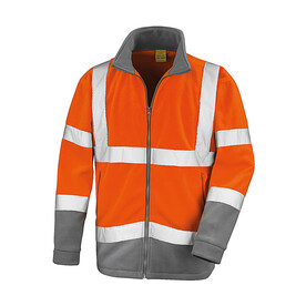 Result Safety Microfleece, Fluo Orange/Grey, S bedrucken, Art.-Nr. 862334753 Result Safety Microfleece, Fluo Orange/Grey, S bedrucken, Art.-Nr. 862334753