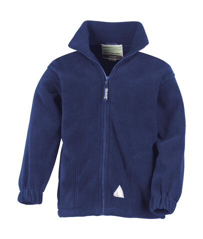 Result Kids` Fleece Jacket, Navy, XS (4-6) bedrucken, Art.-Nr. 863332002