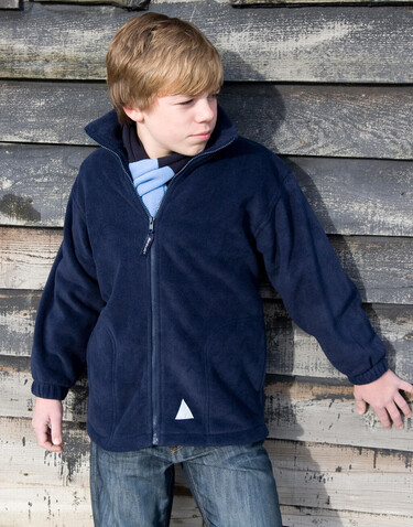 Result Kids` Fleece Jacket, Navy, XS (4-6) bedrucken, Art.-Nr. 863332002