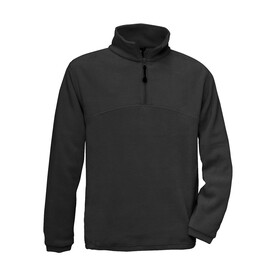 B &amp;amp; C Highlander+ 1/4 Zip Fleece Top, Black, XS bedrucken, Art.-Nr. 865421012
