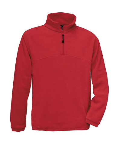 B & C Highlander+ 1/4 Zip Fleece Top, Red, L bedrucken, Art.-Nr. 865424005 B & C Highlander+ 1/4 Zip Fleece Top, Red, L bedrucken, Art.-Nr. 865424005