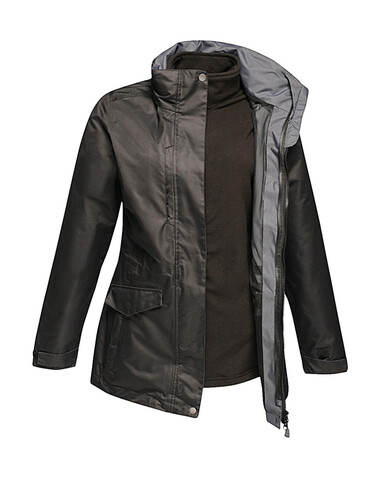 Regatta Women`s Benson III Jacket, Black/Black, 10 (36) bedrucken, Art.-Nr. 867171523