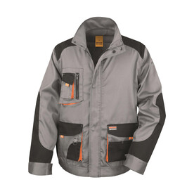 Result LITE Jacket, Grey/Black/Orange, XS bedrucken, Art.-Nr. 867331821 Result LITE Jacket, Grey/Black/Orange, XS bedrucken, Art.-Nr. 867331821