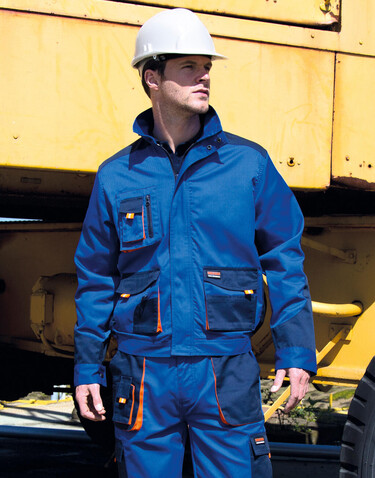Result LITE Jacket, Royal/Navy/Orange, 2XL bedrucken, Art.-Nr. 867333886