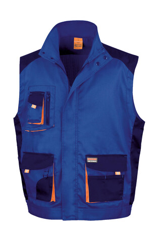 Result LITE Gilet, Grey/Black/Orange, XS bedrucken, Art.-Nr. 868331821