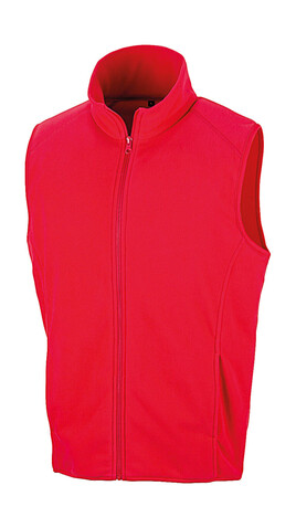 Result Micro Fleece Gilet, Red, XL bedrucken, Art.-Nr. 869334006