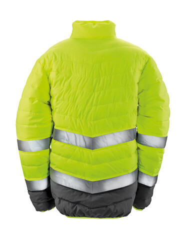 Result Soft Padded Safety Jacket, Fluo Orange/Grey, M bedrucken, Art.-Nr. 876334754