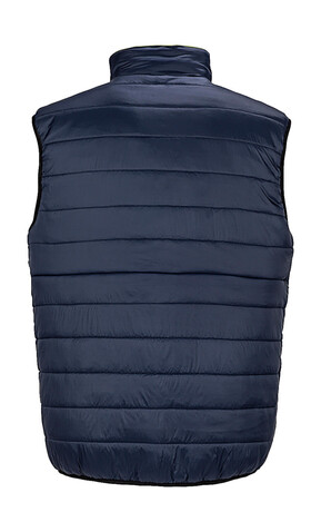 Result Reversible Soft Padded Safety Gilet, Fluo Orange/Navy, S bedrucken, Art.-Nr. 877334763